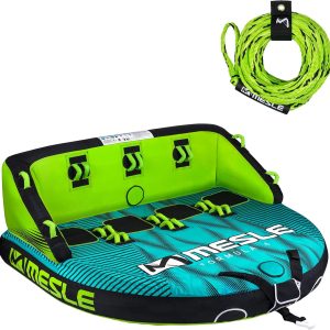 Bouée Tractée Formula 2-4 Pers. avec Corde - Gonflable pour Bateau