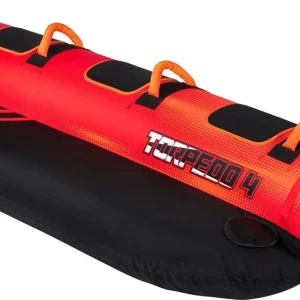 Tube Torpedo MESLE: Bouée Tractée 2-4 Personnes, Bateau Banane Gonflable en Nylon 840D pour Sports Nautiques, avec Kit de Réparation.